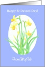 St David’s Day Daffodils From All of Us Blank Inside card