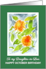 Daughter in Law’s October Birthday Bright Orange Marigolds card