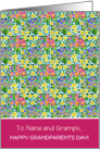 Custom Front Grandparents Day Greeting with Primroses card