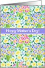 Mother’s Day Wishes with Colourful Primroses Pattern card