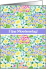 Mother’s Day Wishes in Dutch with Primroses Blank Inside card