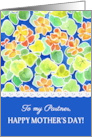 For Partner on Mother’s Day with Pretty Nasturtiums Pattern card