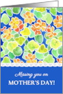 Missing You on Mother’s Day with Pretty Nasturtiums Pattern card