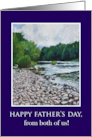 From Both of Us on Father’s Day with River Landscape card