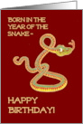 For Anyone’s Birthday in a Year of the Snake card