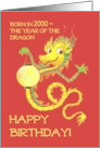 Birthday for Anyone Born in 2000 the Chinese Year of the Dragon card