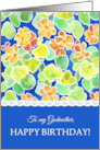 For Godmother’s Birthday with Bright Nasturtiums Pattern card