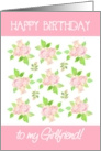 Girlfriend’s Birthday with Vintage Pink Roses card