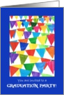 Festive Flags Graduation Party Invitation card