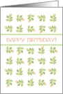 Birthday Greetings with Pretty Pink Rosebuds card