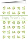 Mother’s Day Greetings with Rosebud Pattern card