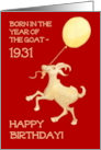 Birthday for Anyone Born in 1931 Chinese Year of the Goat card
