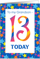 For Grandson 13th...