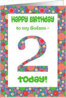 Godson’s 2nd Birthday with Bright Spots Pattern card