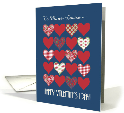Valentine's Card to Personalise, Hearts and Red Roses card (1229680)