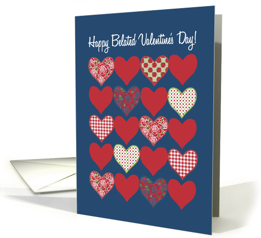 Belated Valentine's Card, Hearts and Roses card (1229694)