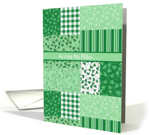 Shamrocks St Patrick's Day Card, Across the Miles card (1253600)
