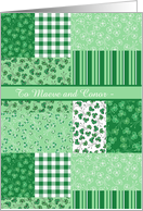 Shamrocks St Patrick’s Day to Personalize card