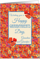Grandparents Day Grandpa and Grandma Icelandic Poppies Blank Inside card