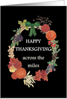 Thanksgiving Autumn Wreath Across the Miles card