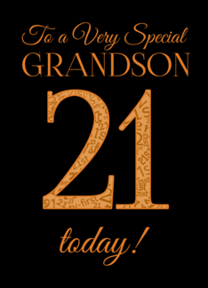 Grandson's 21st...