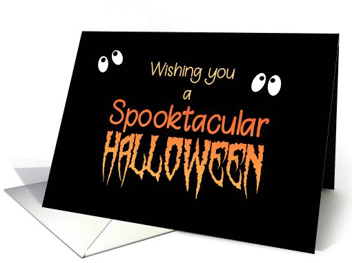 Spooktacular Halloween Card with Spooky Eyes. card (1530698)