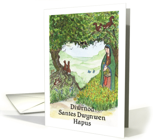 St Dwynwen's Day Card, Welsh Valentine card (1553794)