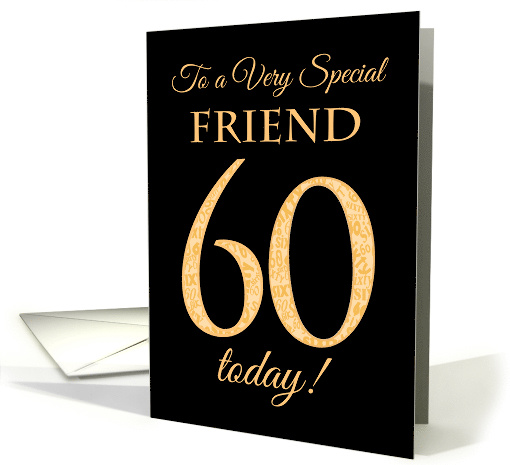 Chic 60th Birthday Card for Special Friend card (1559122)