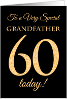 Chic 60th Birthday Card for Special Grandfather card