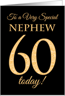 Chic 60th Birthday Card for Special Nephew card