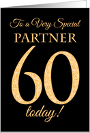 Chic 60th Birthday Card for Special Partner card