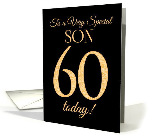 Chic 60th Birthday Card for Special Son card (1559142)