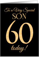 Chic 60th Birthday Card for Special Son card