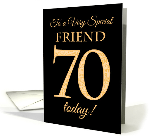 Chic 70th Birthday Card for Special Friend card (1559482)
