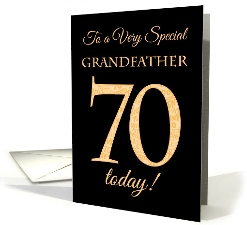 Chic 70th Birthday Card for Special Grandfather card (1559492)