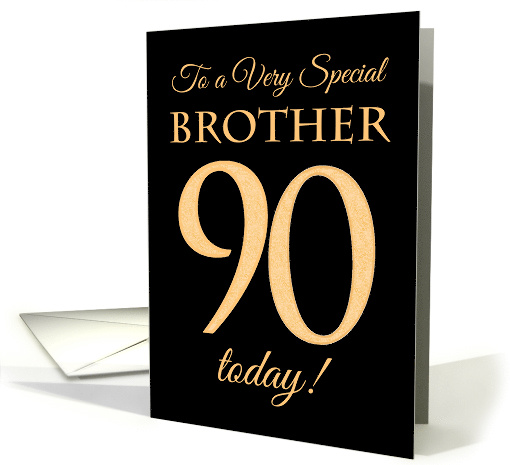 Chic 90th Birthday Card for Brother card (1561110)