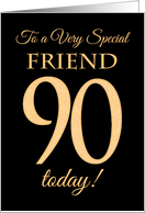 Chic 90th Birthday Card for Friend card