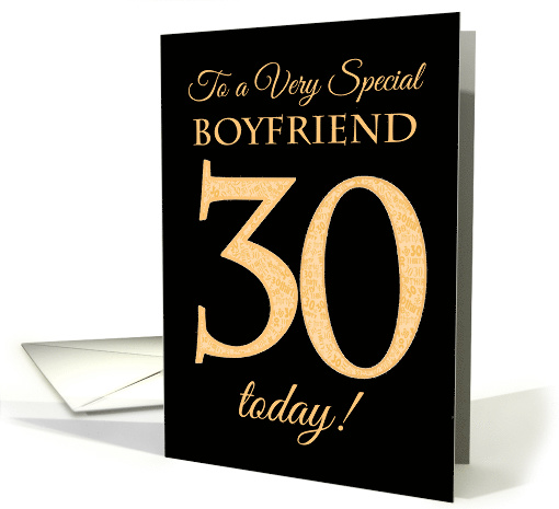 Chic 30th Birthday Card for Boyfriend card (1561414)