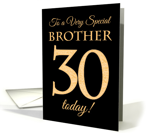 Chic 30th Birthday Card for Brother card (1561418)