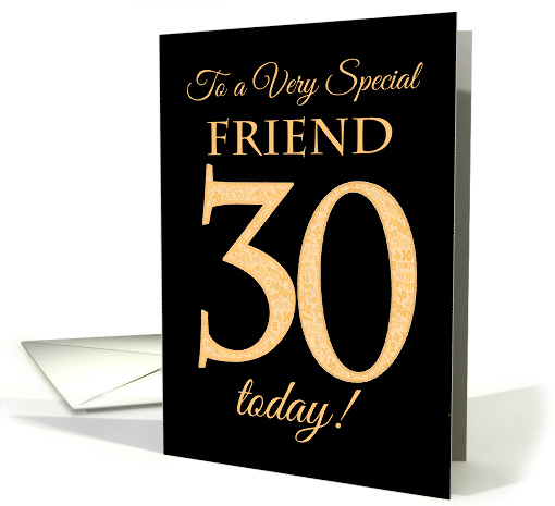 Chic 30th Birthday Card for Friend card (1561426)