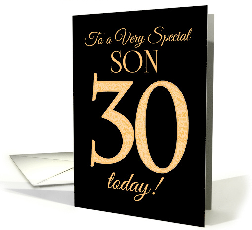 Chic 30th Birthday Card for Son card (1561438)