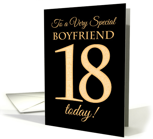 Chic 18th Birthday Card for Boyfriend card (1561728)