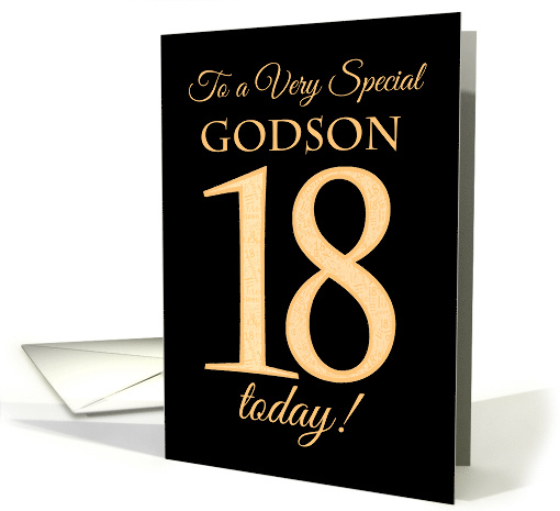 Chic 18th Birthday Card for Godson card (1561736)