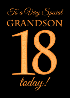 For Grandson 18th...