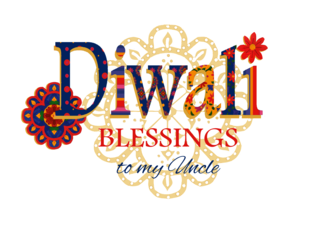 For Uncle Diwali Blessings with Rangoli Patterns