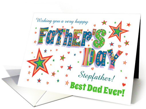 Custom Relation Father's Day Stepfather shown with Stars... (1728500)
