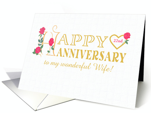 For Wife Custom Year Anniversary with Roses and... (1748708)