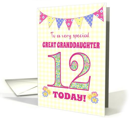 For Great Granddaughter 12th Birthday with Primrose... (1749474)