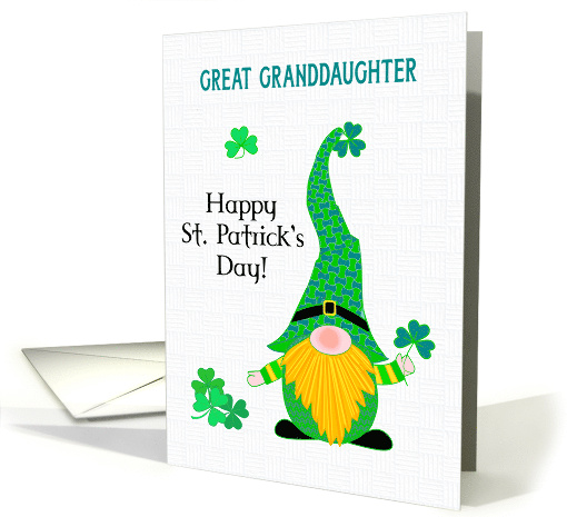 Great Granddaughter St. Patrick's Fun Leprechaun Gnome... (1757888)