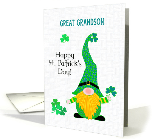 Great Grandson on St. Patrick's Fun Leprechaun Gnome and... (1759088)
